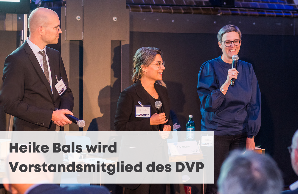 Heike Bals wird Vorstandsmitglied des DVP