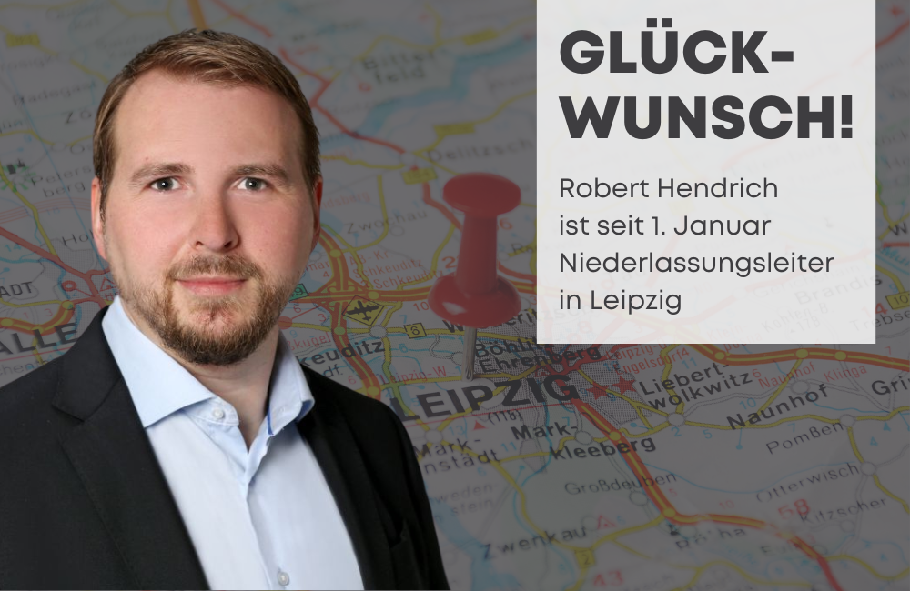 Robert Hendrich wird Niederlassungsleiter in Leipzig