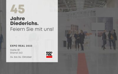 45 Jahre Diederichs – Feiern Sie mit uns auf der EXPO REAL!