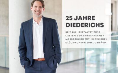 25 Jahre bei Diederichs: Timo Oesterle feiert Jubiläum
